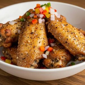 17. Chicken Wings in Chilli & Salt / 椒盐鸡