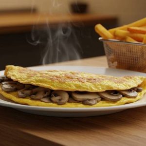 153. Mushroom Omelette / 蘑菇煎蛋卷