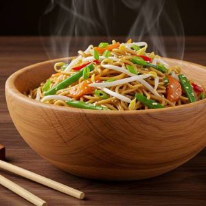 77. Vegetable Chowmein(V) / 蔬菜炒面（素）